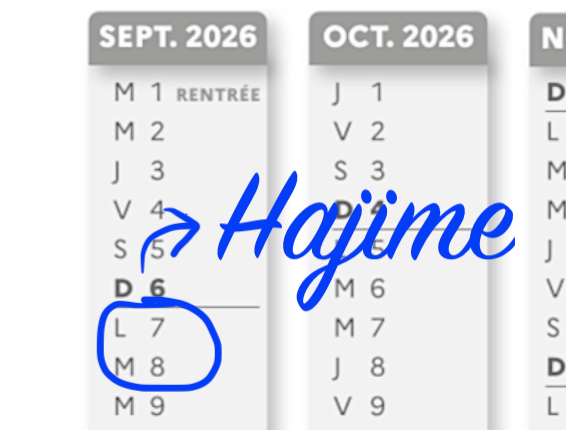 REPRISE DES COURS & INSCRIPTIONS 2026-27
