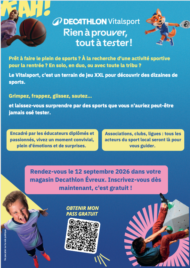 VITALSPORT DECATHLON SAMEDI 12 SEPTEMBRE