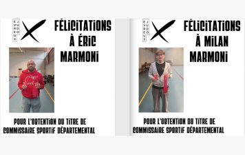 MILAN &amp; ERIC MARNONI COMMISSAIRES SPORTIFS DÉPARTEMENTAUX